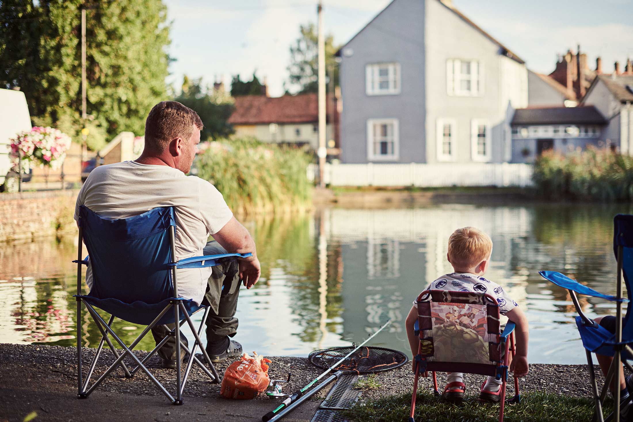 Father and son fishing - Chelmsford - Beresfords Estate agents - Essex
