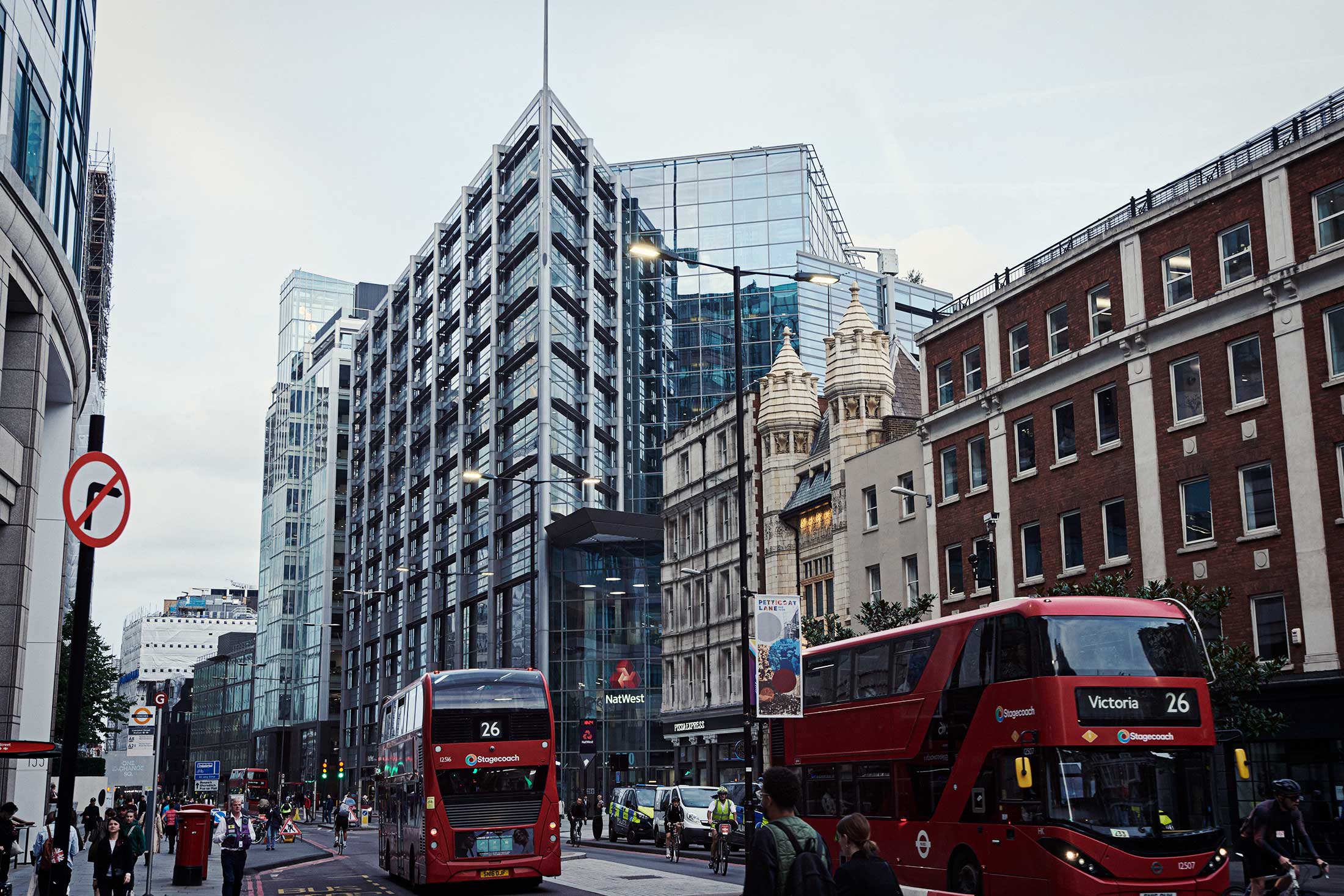 Buses in Liverpool street - London - Beresfords Estate agents - Essex