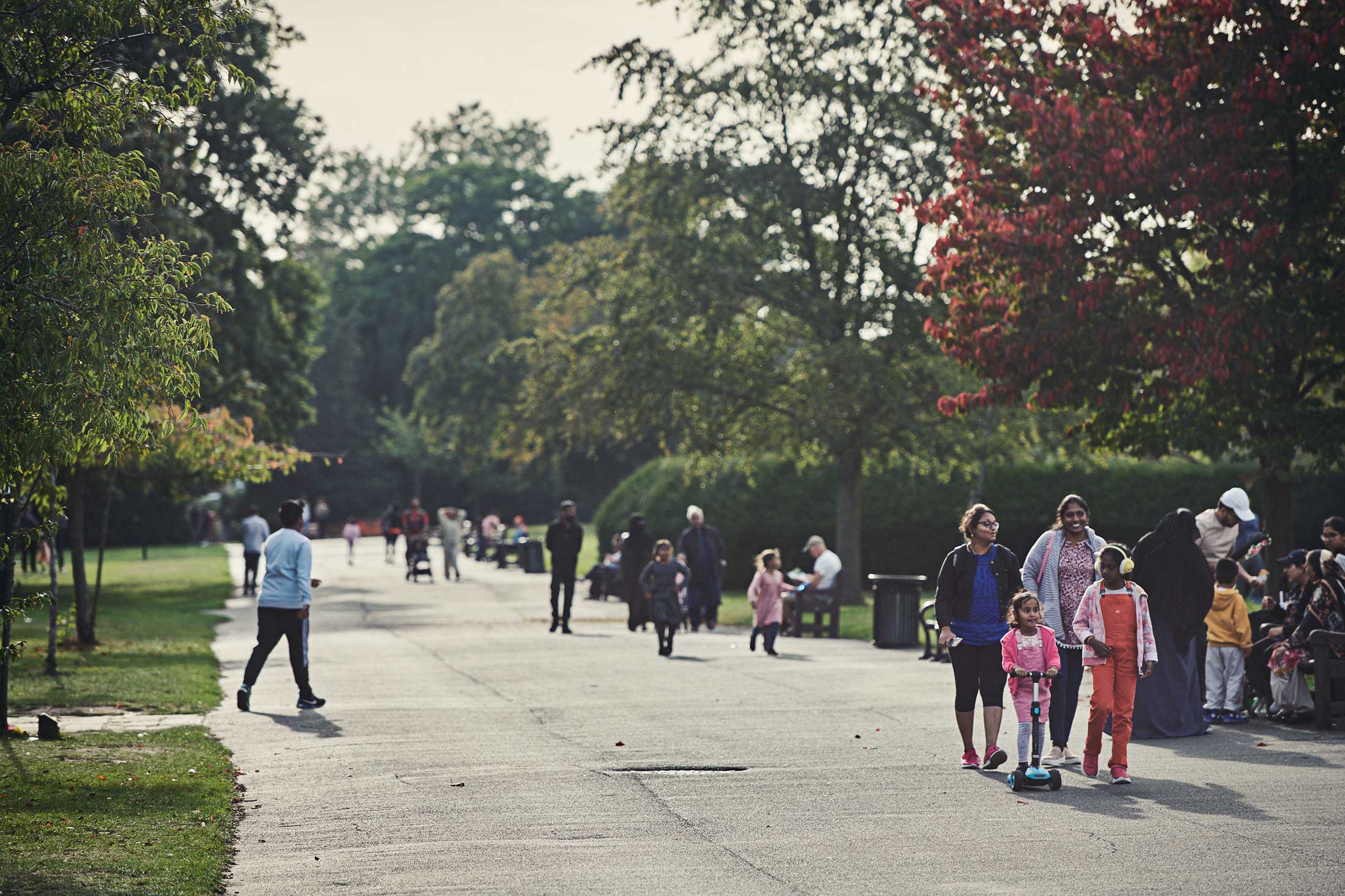 People walking through park - Ilford - Beresfords Estate agents - Essex